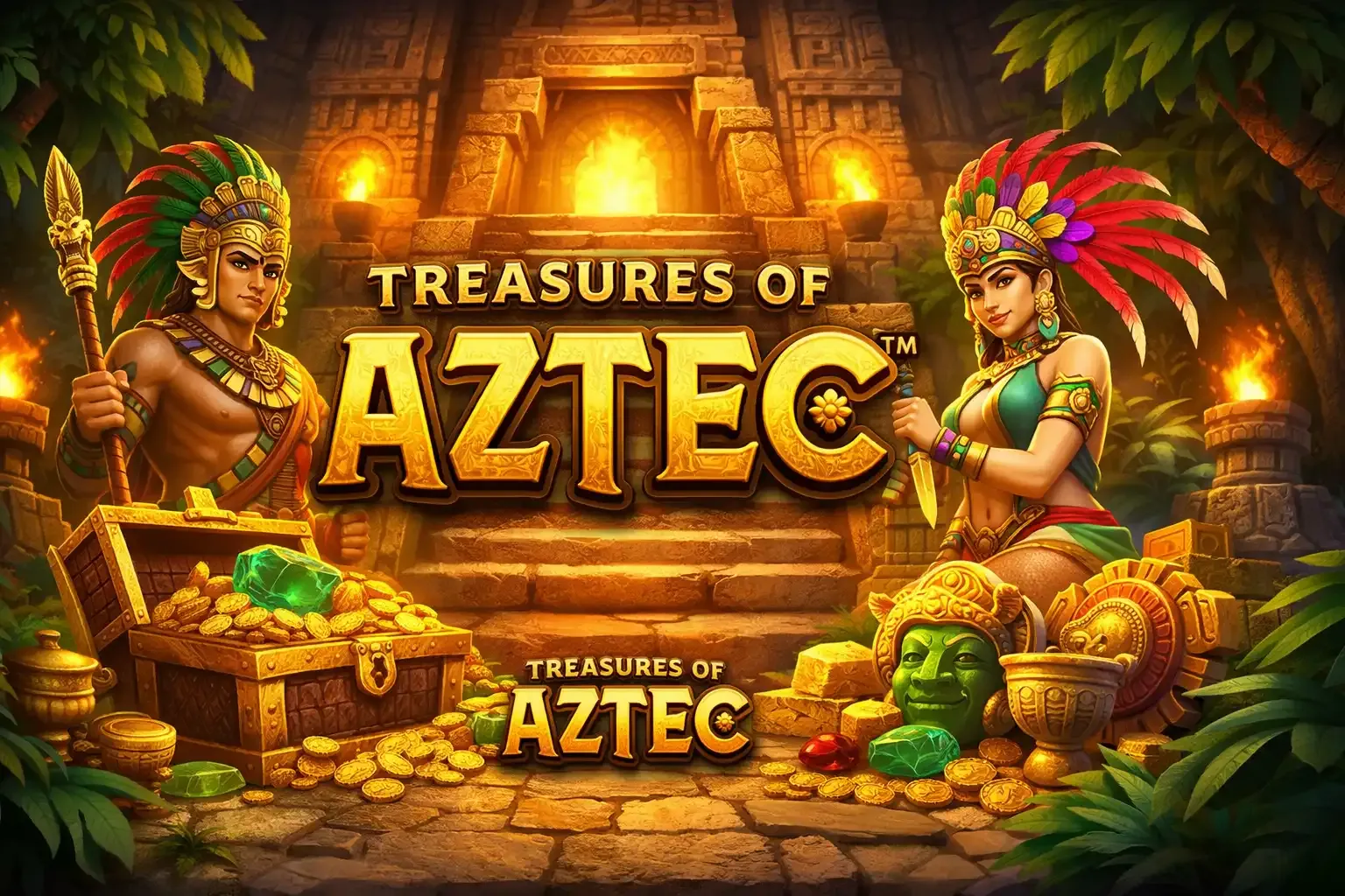 100% Treasures of Aztec слотына